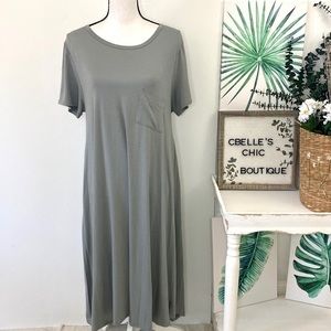 Lularoe Casual Rayon High Low Maxi Dress Sz M